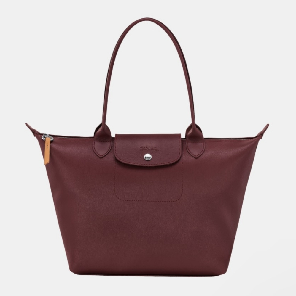 Longchamp Le Pliage City Tote Plum
